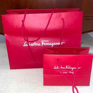Authentic Ferragamo Set of Shopping Bags